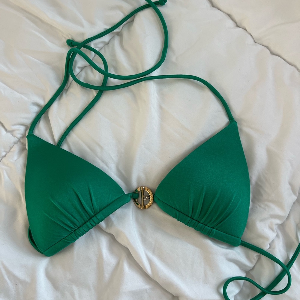 Emerald Green Triangle Bikini Top with Push up Pads Victorias Secret